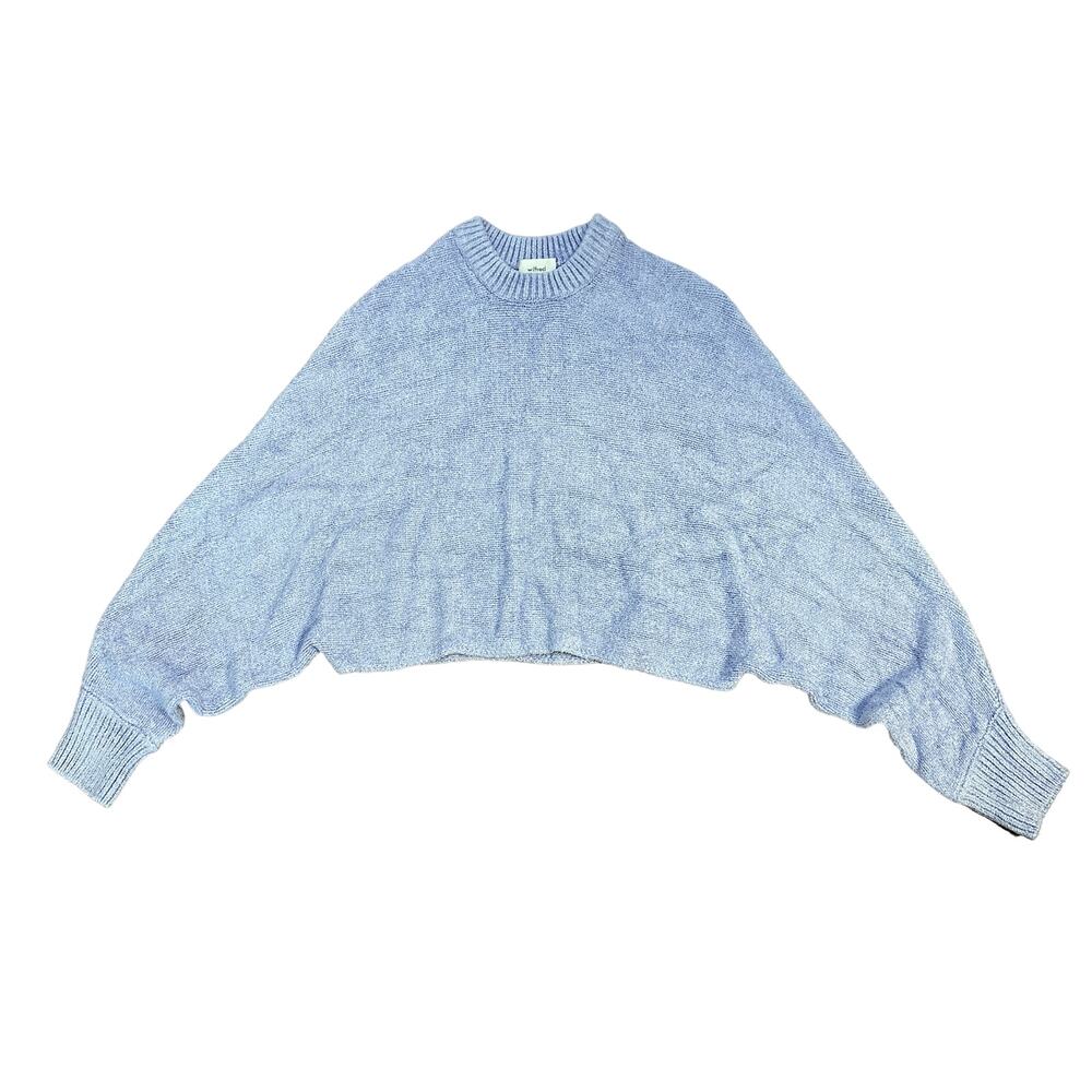 Aritzia Wilfred Cropped Purple Sweater